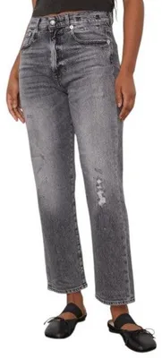 Produktbild von R13 Boyfriend-Damenjeans 27 Vintage Grey Faded Distress Cropped Ps26 RRP595