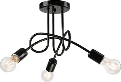 Produktbild von Bioledex Deckenlampe 3x E27 schwarz Metall