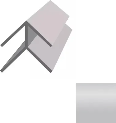 Produktbild von VILO Außenecke Motivo B1 - Eckprofil Wandpaneele - Montageprofil - Robust - 270 cm - Silber