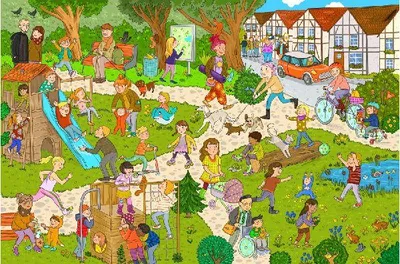 Produktbild von Mein großes Wimmelbuch Frühling