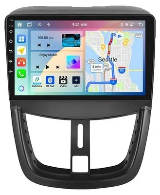 Immagine prodotto di Autoradio multimediale, sistema di navigazione, compatibile con Peugeot 207 2009-2013, 6 128G 4Core AHD