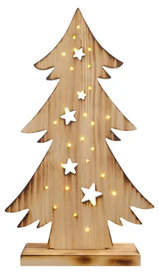 Produktbild von LED Weihnachtsbaum, Holz Kiefer, IP44, H 47,5 cm