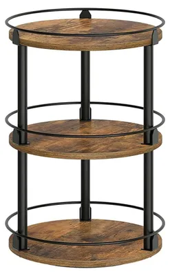Image de Étagère rotative pour épices, avec trois niveaux, idéale pour la cuisine