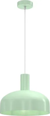 Productafbeelding van Hanglamp in Scandinavische stijl, geschikt voor keuken, eetkamer of boven een tafel, kleur mintgroen, diameter 30 cm, 1x E27 fitting, 60W, model VISBY Milagro
