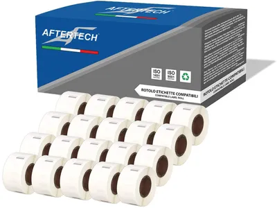Imagen del producto de Etiquetas autoadhesivas de papel térmico, de 12,5 x 51 mm, con 4400 unidades, para impresoras de etiquetas Dymo