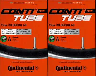 Produktbild von 2x Continental Tour 26 all Schlauch 26 Zoll AV (37/47-559/597) AV 40mm