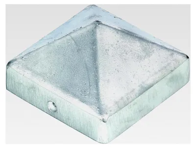 Produktbild von Aluminium Pfostenkappe 91 x 91 mm, Pyramide für Pfosten 90 x 90 mm