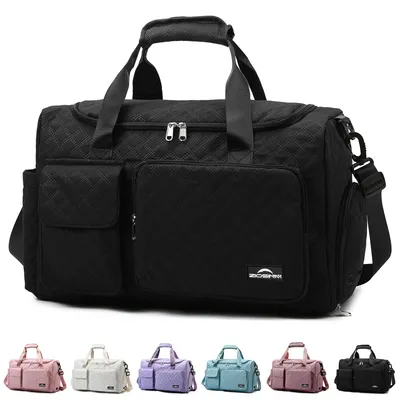 Productafbeelding van Sporttas 45x20x29 cm, waterdichte reistas, schoenenvak, zwart, voor sport