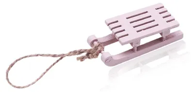 Miniatur-Ski aus Holz – Winterdeko für Weihnachtskobold, 1 Stück