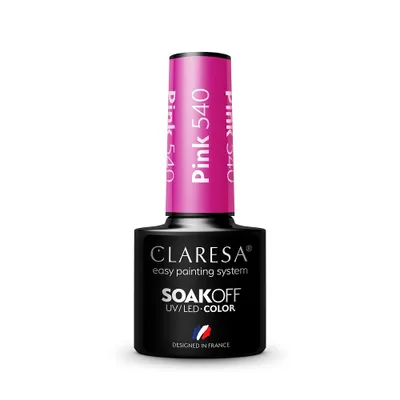 Zdjęcie produktu dla Claresa Soak Off UV/LED Pink Lakier hybrydowy 540, 5g