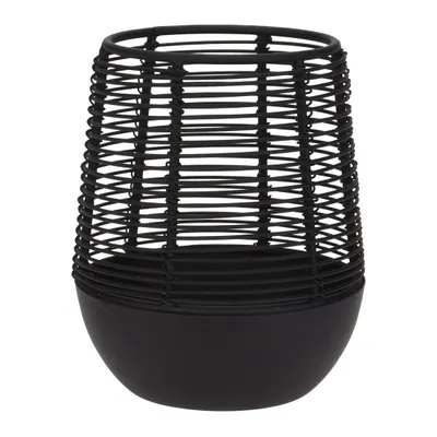 Immagine prodotto di Portacandela per 1 candela 10x12cm in metallo NERO