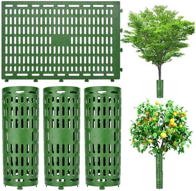 Immagine prodotto di Protezioni per alberi in plastica PP, confezione da 8 pezzi, dimensioni 30 x 20 cm, espandibili, per uso esterno