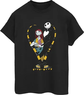 Produktbild von The Nightmare Before Christmas - T-Shirt für Damen BI41657 (3XL) (Schwarz)