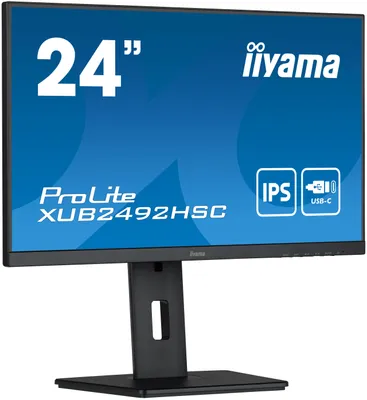 Produktbild von iiyama ProLite XUB2492HSC-B5, 61 cm (24"), 1920 x 1080 Pixel, Full HD, LED, 4 ms, Schwarz