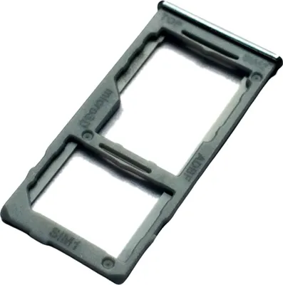 Produktbild von Simkartenhalter und micro-SD Cad Fach für Samsung Galaxy A42 5G (SM-A426B/DS), Original Ersatzteil, Weiss Grau