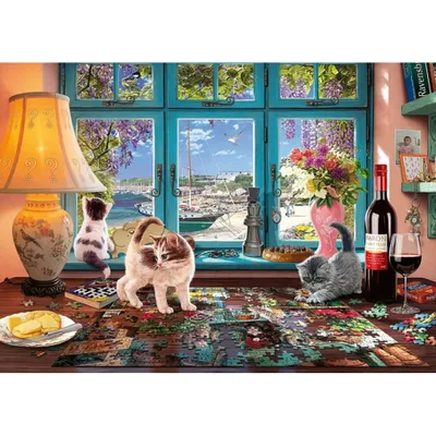 Produktbild von Ravensburger The Puzzler's Desk, 1000 Stück(e), Tiere, 12 Jahr(e)
