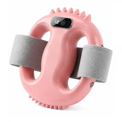 Produktbild von Kabelloses Massagegerät mit 4 Massageköpfen, Vibrationsmassagegerät für Nacken Rücken Muskeln, LCD Anzeige,8 Stufen,Massagegerät zur Muskelentspannung