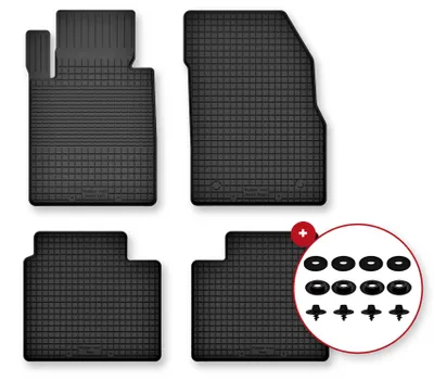 Zdjęcie produktu dla Dywaniki gumowe do DS. 9 2020- (sedan) – 4 szt., czarne, dobierane – Wielganizator Semi-Universal