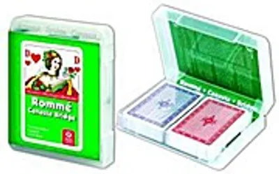 Produktbild von Rommé Bridge Canasta im hochwertigen Kunststoffetui
