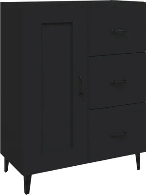 Obrázok produktu pre vidaXL Príborník čierny 69,5x34x90 cm odvodený výrobok z dreva
