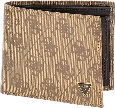 Produktbild von Guess Mito Geldbörse beige mit Muster 10 x 12,3 x 2,3