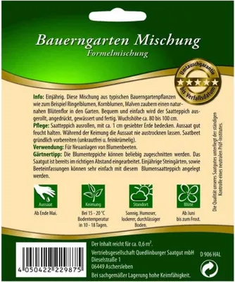 Produktbild von Bauerngarten | Blumensamen von Quedlinburger [MHD 01/2026]
