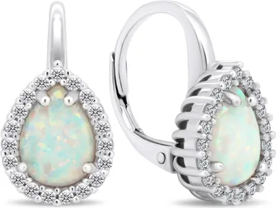 Immagine prodotto di Orecchini in argento con zirconi e opali EA392W