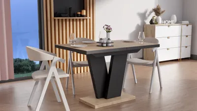 Produktbild von Design Esstisch Tisch MA-444 ausziehbar 120 bis 200 cm