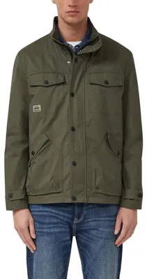 Image de s.Oliver 2173912.7938.XXL, Homme, Adulte, Fermeture éclair, Coton, Vert olive