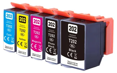 Produktbild von Boxstuff Tintenpatronen kompatibel mit Epson 202 / 202XL - Multipack - für Epson Expression Premium XP-6105 / XP-6100 / XP-6000 / XP-6005 - Schwarz & Farbe