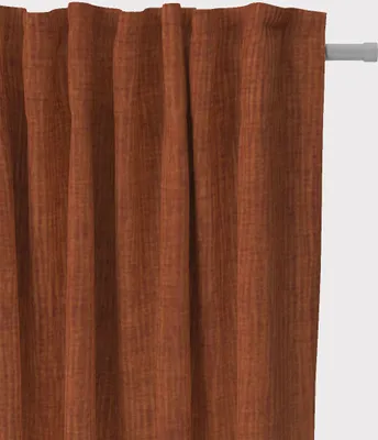 Produktbild von SCHÖNER LEBEN. Thermovorhang Akustik INUIT terracotta 245cm Aufhängung Smok-Schlaufenband