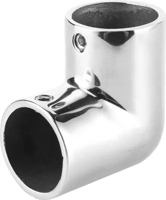 Immagine prodotto di Connettore tubo barca, yacht marino, connessione tubo ad angolo 90°, raccordo corrimano in acciaio inox, 22 mm/0,9 pollici