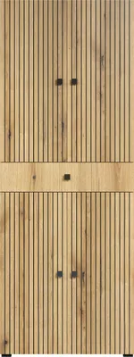 Produktbild von trendteam Bad Hochschrank Pure Bliss Evoke Eiche Melamin B/H/T ca. 70/186/31 cm