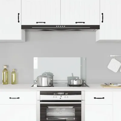 Obrázok produktu pre vidaXL Kuchynský backsplash Transparentné tvrdené sklo 80 × 40 cm