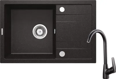 Zdjęcie produktu dla Granite sink with 1-bowl faucet with drainer