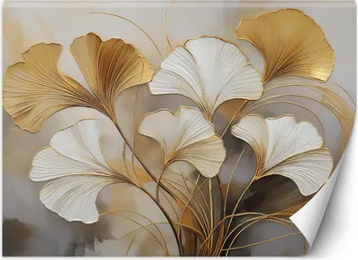 Produktbild von Vlies fototapete Botanica Blätter Beige 100x70 cm Feeby Beige inkl. Kleber einfache Montage
