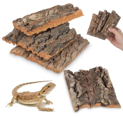 Immagine prodotto di Solidchoice - Sfondo in sughero naturale per terrari, confezione da 4 pezzi