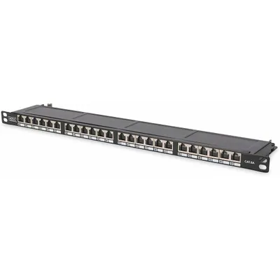 Produktbild von DIGITUS CAT 6, Klasse E High Density Patch Panel, geschirmt, schwarz