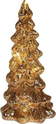Productafbeelding van Kerstboom glas 20x10 cm goud Anna's Collection