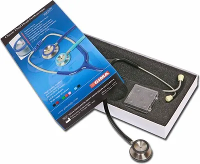 Obrázek produktu pro GIMA CLASSIC DUAL HEAD STETHO, Stetoskop pro interní medicínu, černý