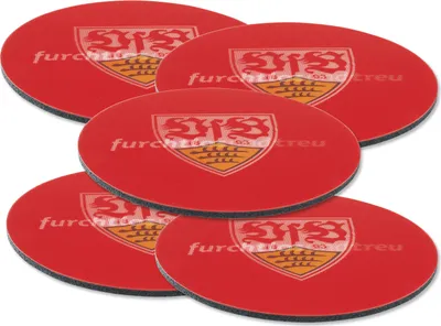 Produktbild von VfB Stuttgart Untersetzer Wechselbild 5er Set