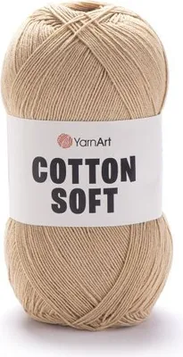 Produktbild von Yarnart Baumwolle Soft 07 Ciepły Beż: Fein, 600m/100g, Kinder geeignet