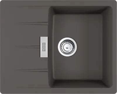 Produktbild von Franke Maris CNG 611-62 Einbauspüle Schiefergrau Fragranit für Unterschrank ab 45 cm, Drehknopf - inkl.