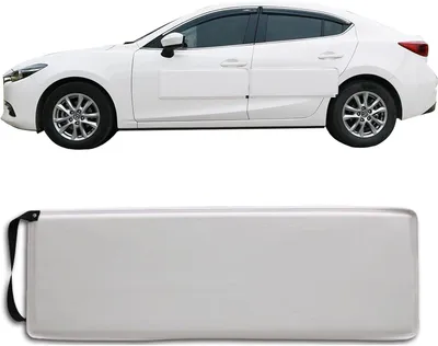 Productafbeelding van Autodeurbeschermers - Deurrand bescherming - Krassen voorkomen - Sterke magnetische hechting - 87 x 32 cm - Wit