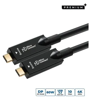 Immagine prodotto di Microconnect USB3.2CC12OP Cavo USB 12,5 m USB 3.2 Gen 2 (3.1 Gen 2) USB C Nero (USB3.2CC12OP)