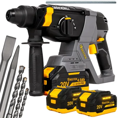 Produktbild von Akku-Bohrhammer SDS+ 20V, 2J, bürstenlos, 2×4,0Ah Akku, im Koffer BESTEN