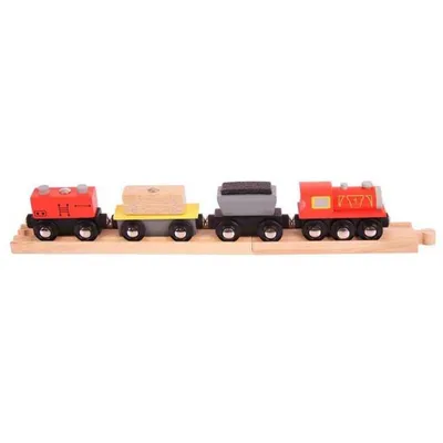 Produktbild von Bigjigs Rail Güterzug + Gleise