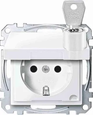 Obrázek produktu pro Merten SCHUKO zásuvka MEG2315-0319 polární bílá lesklá (MEG2315-0319)