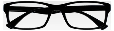 Produktbild von PEP Lesebrille für Damen und Herren - Große Rechteckige Brille - Komfortable Federscharniere - Kratzfest - Schwarz - UVR +1,00