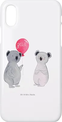 Produktbild von Mr. & Mrs. Panda Iphone 10 Handyhülle Koala Luftballon - Weiß - Geschenk, Handy, Hülle, X, Party, Cover, Geburtstag